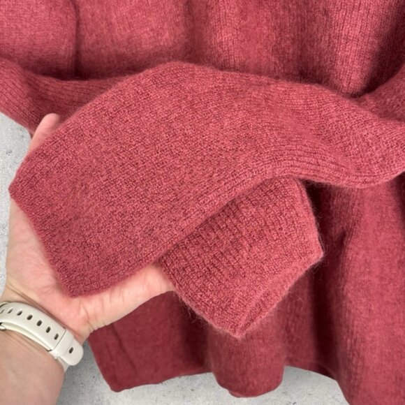 Sezane Willy Jumper Sweater Rosewood Pink Knit Baby Alpaca Italy Mohair Size S - Picture 10 of 15